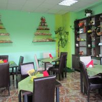 Inside the restaurant at Casa Vegetariana in Constanta