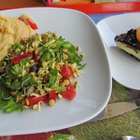 One of my lovely meals at Casa Vegetariana in Constanta