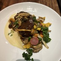 Vegan Salisbury “steak” entree  at Registry Bistro in Toledo