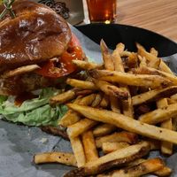 Buffalo chickn sandwich   at Pig Minds Brewing in Machesney Park