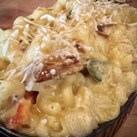 Spicy Mac w/ house made pepperoni  at Pig Minds Brewing in Machesney Park