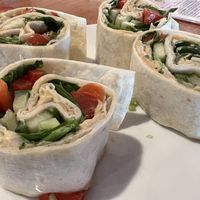 Hummus rolls  at Pig Minds Brewing in Machesney Park