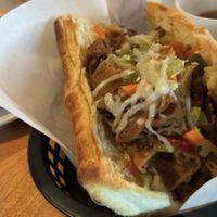 Italian “Beef” sandwich  at Pig Minds Brewing in Machesney Park