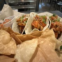 Korean tacos with kimchi   at Pig Minds Brewing in Machesney Park
