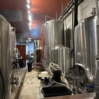 Proof that they brew the beer in house   at Pig Minds Brewing in Machesney Park