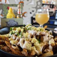 Garlic Fries at Pig Minds Brewing in Machesney Park