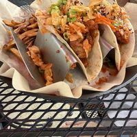 Korean tacos with the authentic Frito topping😄  at Pig Minds Brewing in Machesney Park