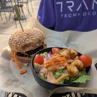 Portabello burger at Pig Minds Brewing in Machesney Park