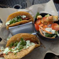 Cheese steak tacos at Pig Minds Brewing in Machesney Park