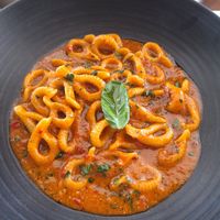 Spizzulus pasta in arrabiata sauce at Sienna's in Dublin