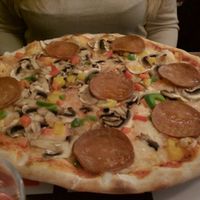 One of over 30 vegan pizzas available. at O'Mamma Mia in Stockholm