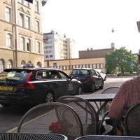 View of the outdoor seating area. at O'Mamma Mia in Stockholm