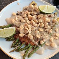 Miso asparagus at Furo in Salzburg