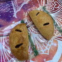 Peach Pie & Lemon Blueberry Pie at The Purple Potato in Deland