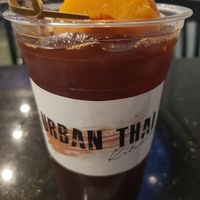 Peach Thai Tea at Urban Thai Kitchen in Katy
