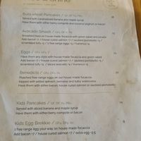 Menu Jan 2023 at Peekaboo Backyard Eatery in Kaitaia