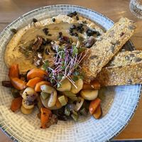 Hummus bowl  at Peekaboo Backyard Eatery in Kaitaia