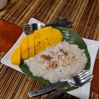 Mango Sticky rice at SpringRiver Resort & Restaurant in Ban Tiou Village