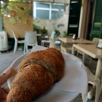 Vegan cornetto with fig jam at House Cafe in Pisa