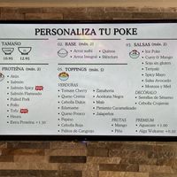 A few vegan dressings    at Ice Poke in San Lorenzo De El Escorial