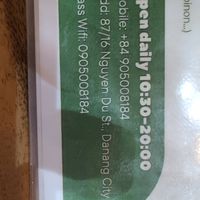 Beware. Closed lunar month days 2 & 16 at Shala Vegan House in Da Nang