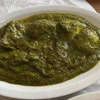 Aloo palak - spinaci e patate con spezie  at Al Noor in Milan