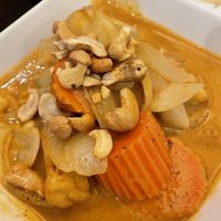All curries use coconut milk   at Bua Thai Cuisine in Durham