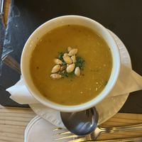 Roasted butternut squash soup  at The Gwaelod y Garth Inn in Cardiff