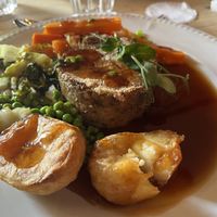 Sunday lunch vegan main  at The Gwaelod y Garth Inn in Cardiff