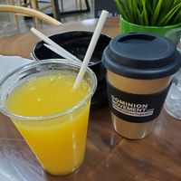 Jugo de china natural exprimido al momento. $5 USD at A Lo Natural in Ponce