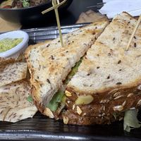 “Ham” sandwich with “egg"  at A Lo Natural in Ponce