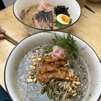 Ramen con setas y fideos frescos  at Mirai Food Lab in Santiago