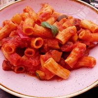 pasta & tomato sauce & vegetables  #Veganuary at L'Osteria in Dusseldorf