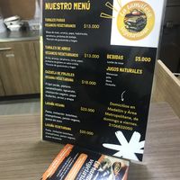 Menú   at La Tamalera Vegetariana in Medellin