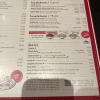 Menu   at L'Osteria in Vienna