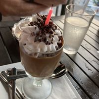 Vegan chocolate  mousse   at The Purple Elephant in Northport