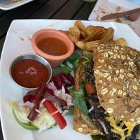 Yucca fries and pickled veggies  at The Purple Elephant in Northport
