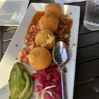 Potato croquettes   at The Purple Elephant in Northport