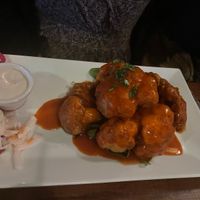 Vegan cauliflower wings  at The Purple Elephant in Northport