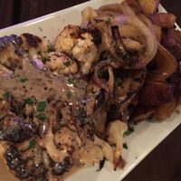 Cauliflower Steak at The Purple Elephant in Northport