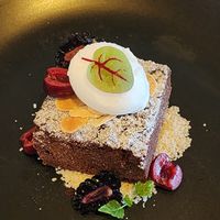 Chocolate and coconut fudge cake at Miss Amelie in Wodonga