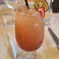 Strawberry Smash mocktail at Miss Amelie in Wodonga