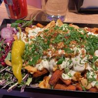 Kebab plate with sweet potato fries   at Le Kebab Sundbyberg  in Stockholm