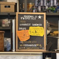 Seasonal specials  at The Doshi House Cafe in Houston