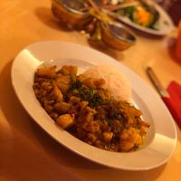 Aloo gobi at Restaurant Taj Mahal in Salzburg
