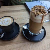 Cappuccino and Christmas coffee at VRÜH - All Day Breakfast in Dortmund