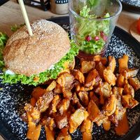 Breakfast Burger 🍔 at VRÜH - All Day Breakfast in Dortmund