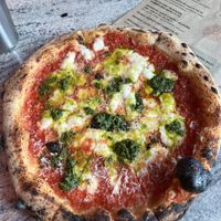 Vegan magherita deluxe   at Pizzarova in Bristol