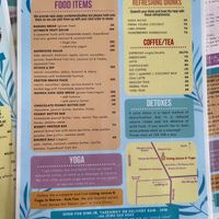 So close to being a vegan menu. But not, yet.  at Living Juices in Koh Tao