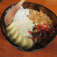 Peanut Smoothie Bowl  at Living Juices in Koh Tao